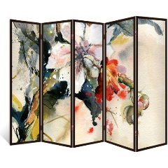 Изображение товара Ширма перегородка ДЕКОР ДЕПО Схоластика 5 створок венге