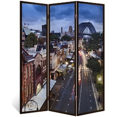 Изображение товара Ширма перегородка ДЕКОР ДЕПО деревянная безопасность стиль 176х140 см венге