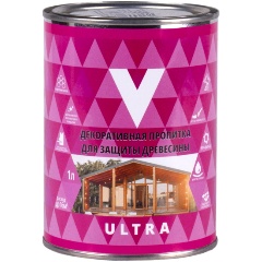 Изображение товара Декоративная пропитка для дерева V Ultra, шелковистая полуматовая, 1 л, бесцветная