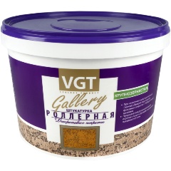 Изображение товара Декоративная штукатурка роллерная VGT (ВГТ) Gallery с эффектом короеда, крупнозернистая, 18 кг