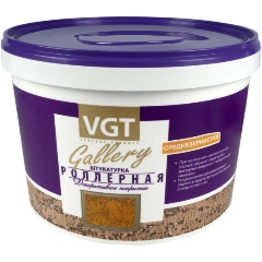 Изображение товара Декоративная штукатурка роллерная VGT (ВГТ) Gallery с эффектом короеда, среднезернистая, 18 кг
