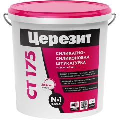 Изображение товара Декоративная силикатно-силиконовая камешковая штукатурка и короед Ceresit 25 кг