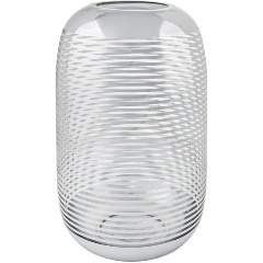 Изображение товара Декоративная стеклянная ваза ВЕЩИЦЫ с серебряным напылением 15х15х27 см