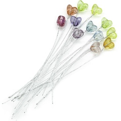 Изображение товара Декоративный элемент на проволоке ASTRA&CRAFT Разноцветные сердца 1,1*0,8см, длина 11см, 12шт, MH9-2281