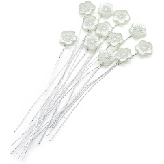 Изображение товара Декоративный элемент на проволоке ASTRA&CRAFT Цветок 1,4*1,4см, длина 11см, 12шт, MH9-2260