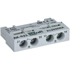 Изображение товара Контакт дополнительный фронтальный DEKraft 1НО+1НЗ для ВА-431, 21269DEK