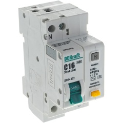 Изображение товара Дифференциальный автомат DEKraft ДИФ102-1N-016А-030-C, 16003DEK