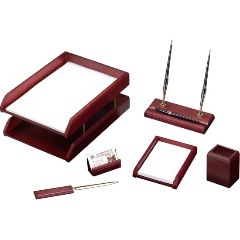 Изображение товара Набор настольный DELI Good Sunrise M6C-25A (6 предметов) красное дерево дерево бордовый/черный