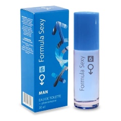 Изображение товара Мужская туалетная вода DELTA Formula Sexy №6 с феромонами 30 мл