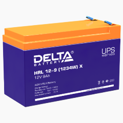 Изображение товара Аккумуляторная батарея для ИБП DELTA BATTERY HRL 12-9 X (HRL 12-9 (1234W) X)