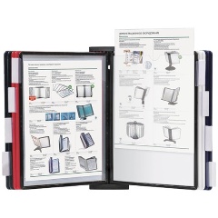 Изображение товара Демосистема настенная Brauberg Solid, черная, с 10 цветными панелями А4