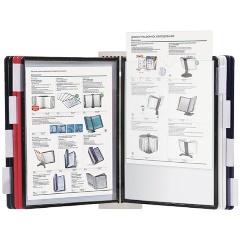 Изображение товара Демосистема настенная Brauberg Solid, серая, с 10 цветными панелями А4