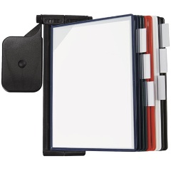 Изображение товара Демосистема настенная Brauberg Solid, утяжеленное основание, черная, с 10 цветными панелями