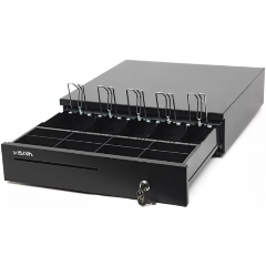 Изображение товара Денежный ящик Vioteh-HVC-14 (черный) 3-х позиционный замок (Атол)