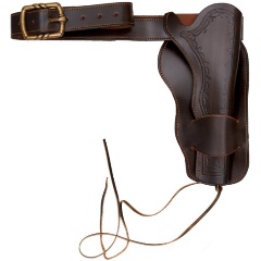 Изображение товара Ковбойский патронташ DENIX с 1 кобурой для исторических костюмов