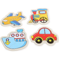 Изображение товара Деревянная игрушка ФАБРИКА ФАНТАЗИЙ 114813 Вкладка-пазл Транспорт