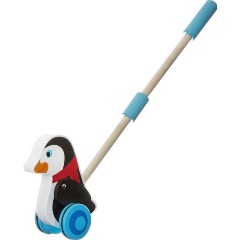 Изображение товара Каталка BONDIBON TKC278 с ручкой Пингвин