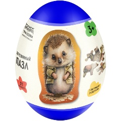 Изображение товара Деревянный развивающий пазл Ежик в яйце ТРИ СОВЫ для малышей 3+