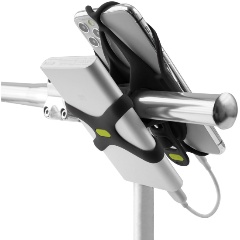 Изображение товара Держатель для смартфона Bone 07-200630, Bike Tie 4 Power Strap 4.7-7.2", для Powerbank, силиконовый, на руль, черный