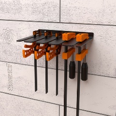 Изображение товара Держатель органайзер EMBODIMENT для F-образных струбцин, настенный