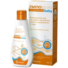 Изображение товара Детская эмульсия для тела ЛИПОБЕЙЗ Беби 200 мл.