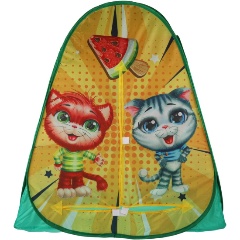 Изображение товара Детская игровая палатка ИГРАЕМ ВМЕСТЕ GFA-CATS01-R Коты