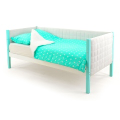 Изображение товара Кровать-тахта Бельмарко Svogen мягкая мятно-белый