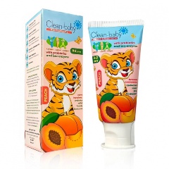 Изображение товара Детская зубная паста Clean-baby Персик 0-2 года с пробиотиками, 50 мл