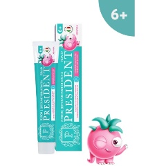 Изображение товара Детская зубная паста PRESIDENT Жвачка 6+, 70 г