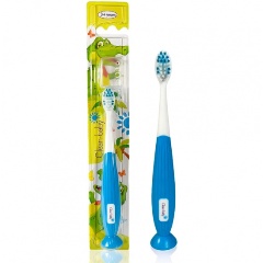 Изображение товара Детская зубная щетка Clean-Baby Крокодил 3+ лет, мягкая