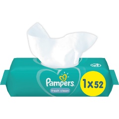 Изображение товара Детские влажные салфетки Pampers Fresh Clean, 52шт.