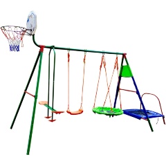 Изображение товара Спортивно-игровой комплекс DFC MTB-01 с батутом и баскетболом