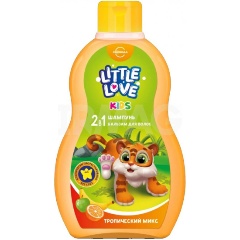 Изображение товара Детский шампунь и бальзам для волос СВОБОДА Little love тропический микс, 400 мл