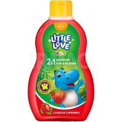 Изображение товара Детский шампунь и гель для душа СВОБОДА Little love сладкая клубника, 400 мл