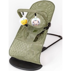 Изображение товара Шезлонг AMAROBABY Baby time зеленый - удобное кресло для малышей