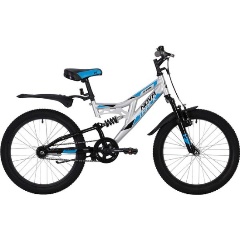 Изображение товара Подростковый велосипед Novatrack 20" Shark, серебристый 20SS1V.Shark.SL20
