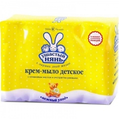 Изображение товара Детское крем-мыло Ушастый нянь с ромашкой, 4x100 г