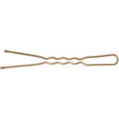 Изображение товара Шпильки DEWAL золотистые, волна 60 мм, жесткие, 60 шт