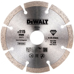 Изображение товара Диск алмазный DeWALT DT3701, сегм.универс 115х22.2,h=7мм