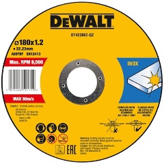 Изображение товара Круг отрезной DeWALT DT42380Z-QZ, металл Ф180x22.2х1.6мм INDUSTRIAL