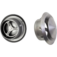 Изображение товара Диффузор/Анемостат ARIUS приточно-вытяжной нержавеющая сталь ARIUS Dvc-ss-125, 125 мм 135481