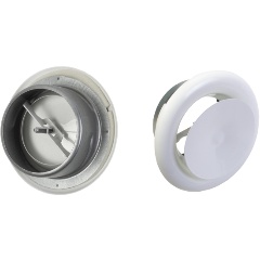 Изображение товара Диффузор/Анемостат ARIUS приточный стальной Dve-125 диаметр 125 мм, белый RAL 9016 135477