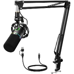 Изображение товара Динамический микрофон MAONO XLR/USB с пантографом PD200XS