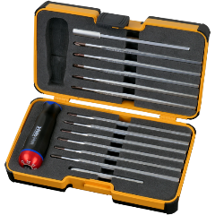 Изображение товара Динамометрическая отвертка Felo 10099216, серия Nm 1.5-3.0 с набором насадок 12 шт в кейсе