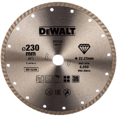 Изображение товара Диск алмазный турбо DeWALT DT3732 230*22*7мм, бетон