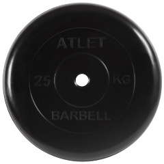 Изображение товара Диск MB BARBELL «Атлет», 26 мм, 25 кг (MB-AtletB26-25), для штанги