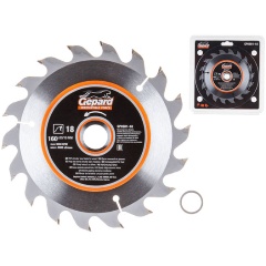 Изображение товара Диск пильный 160х20/16 мм 18 зуб. по дереву GEPARD (твердоспл. зуб) (GP0901-18)
