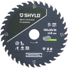 Изображение товара Диск пильный по дереву SHYLD твердосплавный 130х20/16 мм, 36 зубьев(20010)