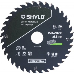 Изображение товара Диск пильный по дереву SHYLD 150 мм твердосплавный, 36 зубьев, SMART SHARP
