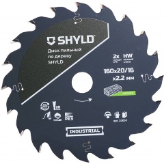 Изображение товара Диск пильный по дереву SHYLD твердосплавный 160х20/16 мм, 20 зубьев(20050)